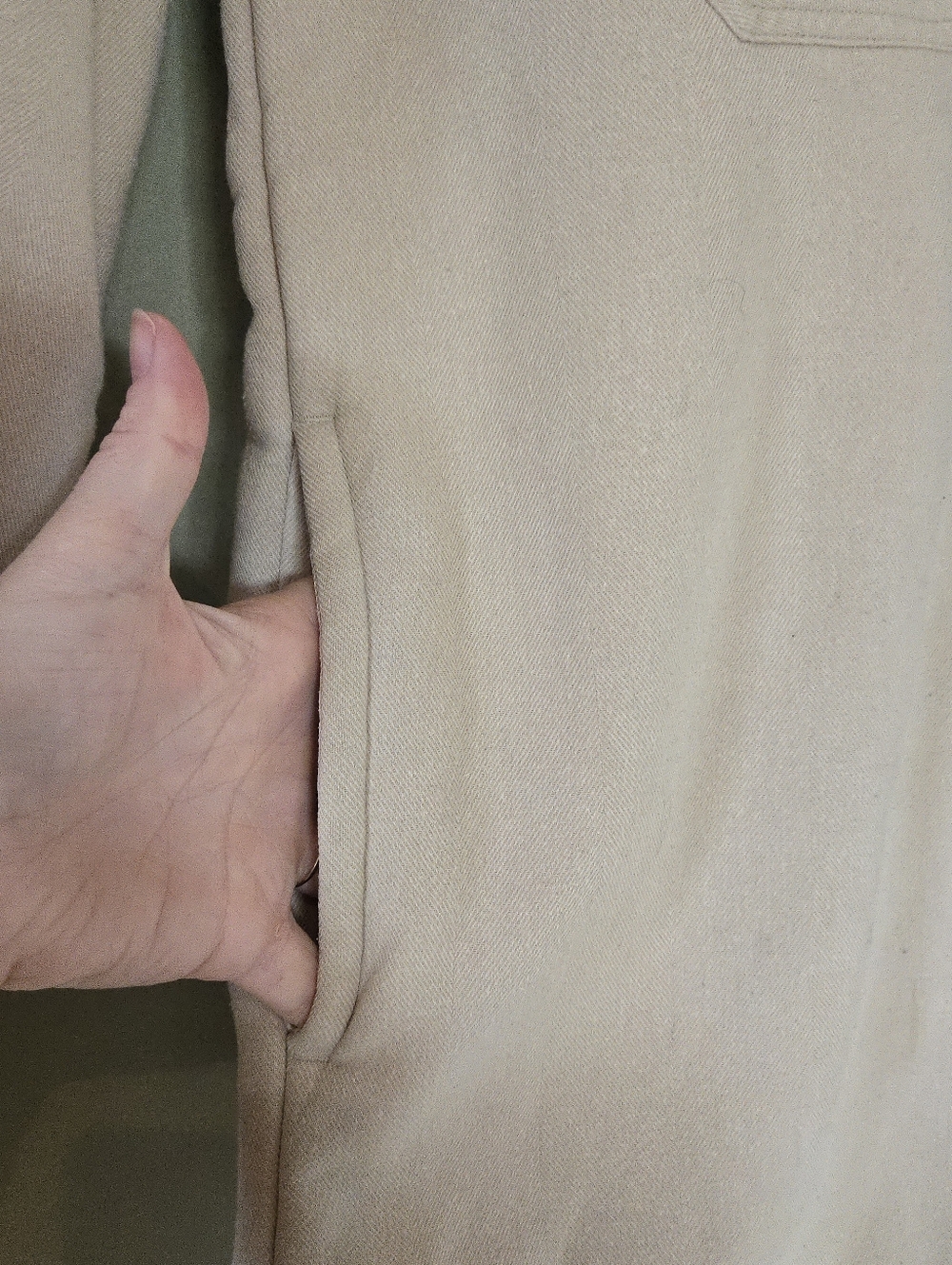 Woods | Cream Overshirt Jacket, Size M - Picture 5 of 9